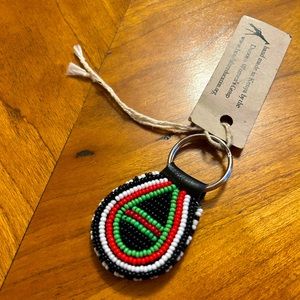 Handmade Beaded Kenyan Keychain